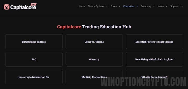 training programs in capitalcore