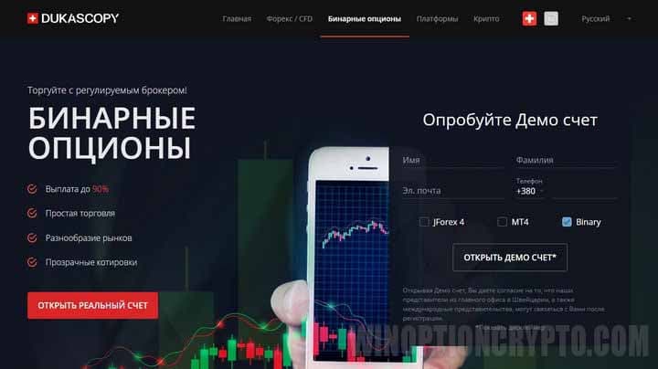 знакомство с брокером Dukascopy
