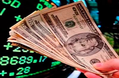 dollars against the background of prices