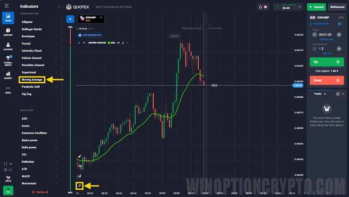 60-second strategy settings overview