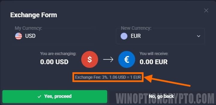 tarifa de cambio de cuenta