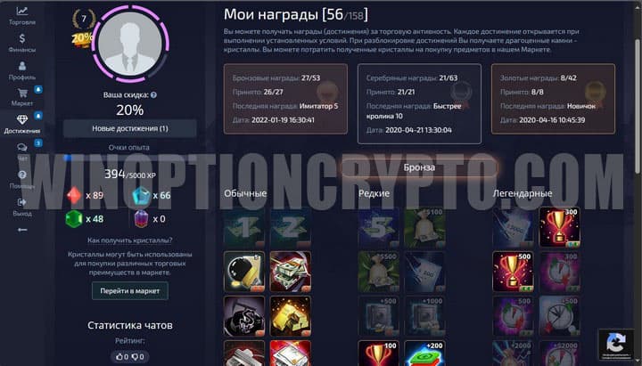 профиль pocket option 