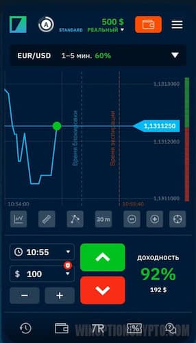 мобильное приложение Binarium