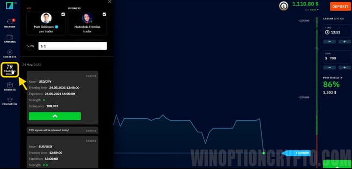 trading room at Binarium