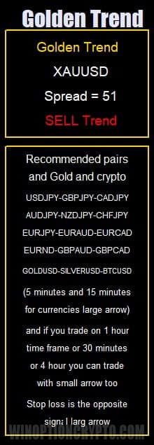 sidebar in Golden Trend