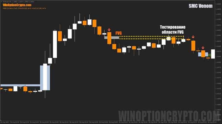 тестирование fvg в SMC Venom